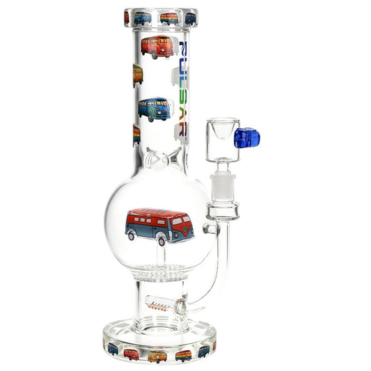 Pulsar VW Bus Bubble Base Glass Water Pipe - 12.25" / 14mm F - Discreet Smoker