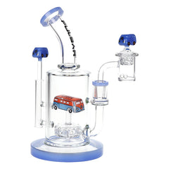 Pulsar Glow VW Bus Glass Dab Rig Set - 8.5" / 14mm F - Discreet Smoker