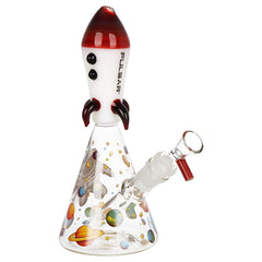 Pulsar Rocket Ship Glass Water Pipe - 7.75" / 14mm F - Discreet Smoker