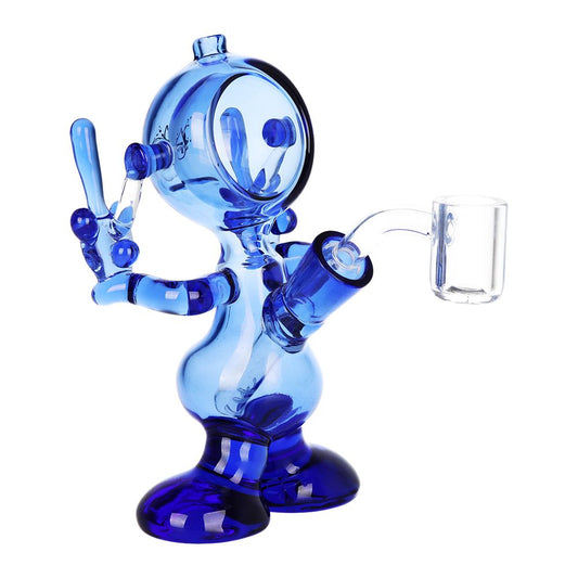 Pulsar F YOU Spaceman Glass Dab Rig - 6" / 14mm F - Discreet Smoker