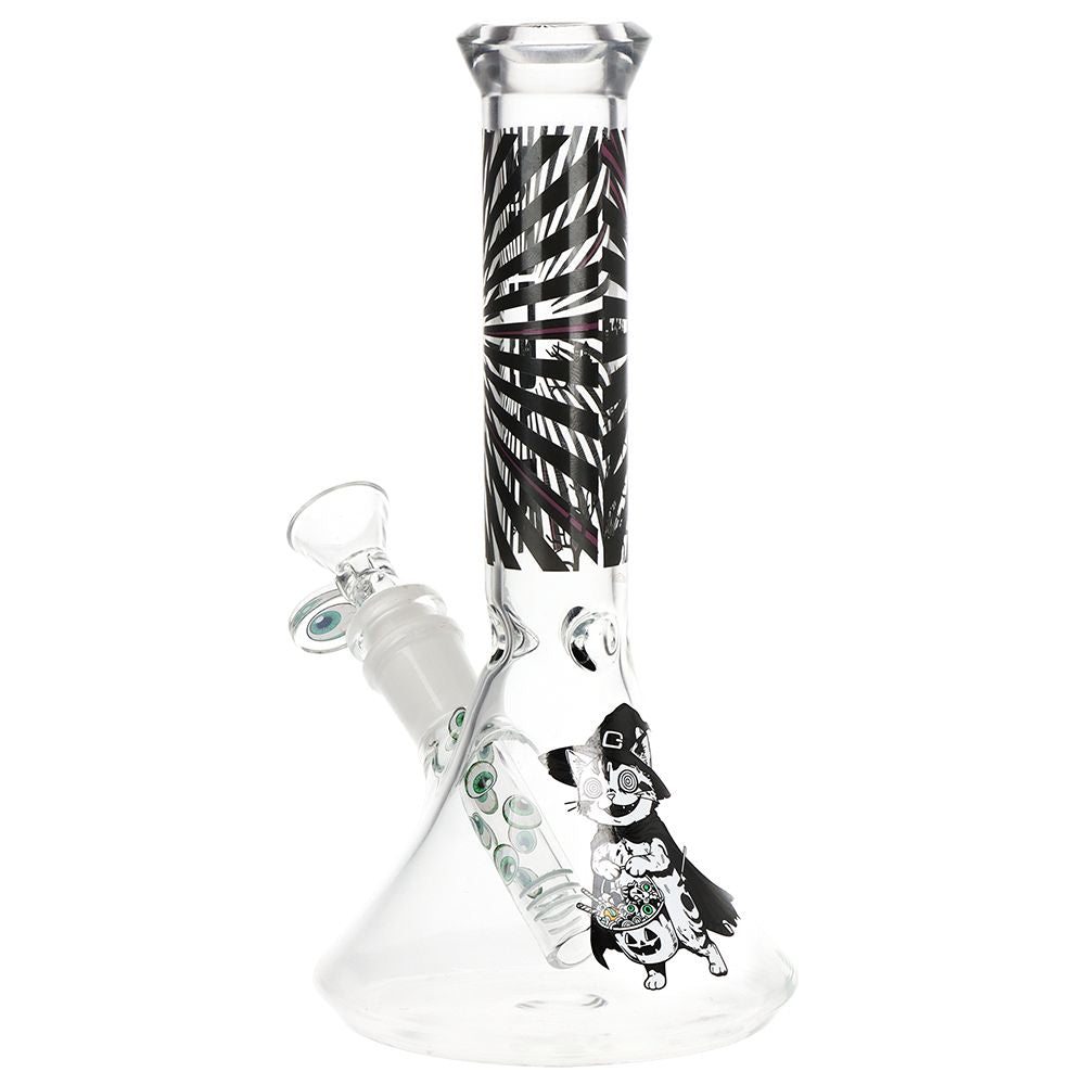 Pulsar Scary Kitty Beaker Glass Water Pipe - 8.5" / 14mm F - Discreet Smoker