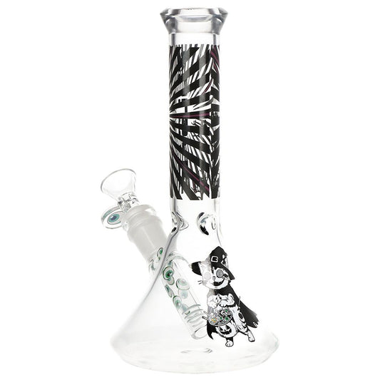 Pulsar Scary Kitty Beaker Glass Water Pipe - 8.5" / 14mm F - Discreet Smoker