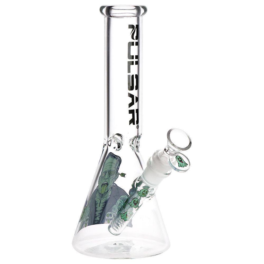Pulsar FrankenGhoul Beaker Glass Water Pipe - 9.75" / 14mm F - Discreet Smoker