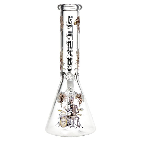 Pulsar Give the Drummer Some Beaker Glass Water Pipe - 9.75" / 14mm F - Discreet Smoker