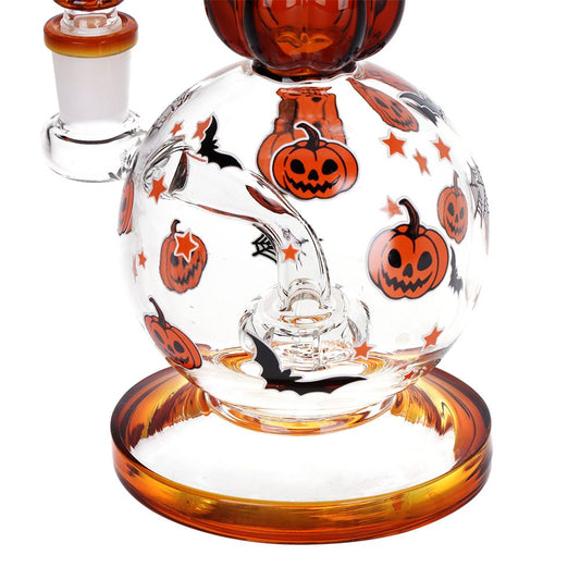 Pulsar Crazy Pumpkins Glass Water Pipe 7.9" / 14mm F - Discreet Smoker