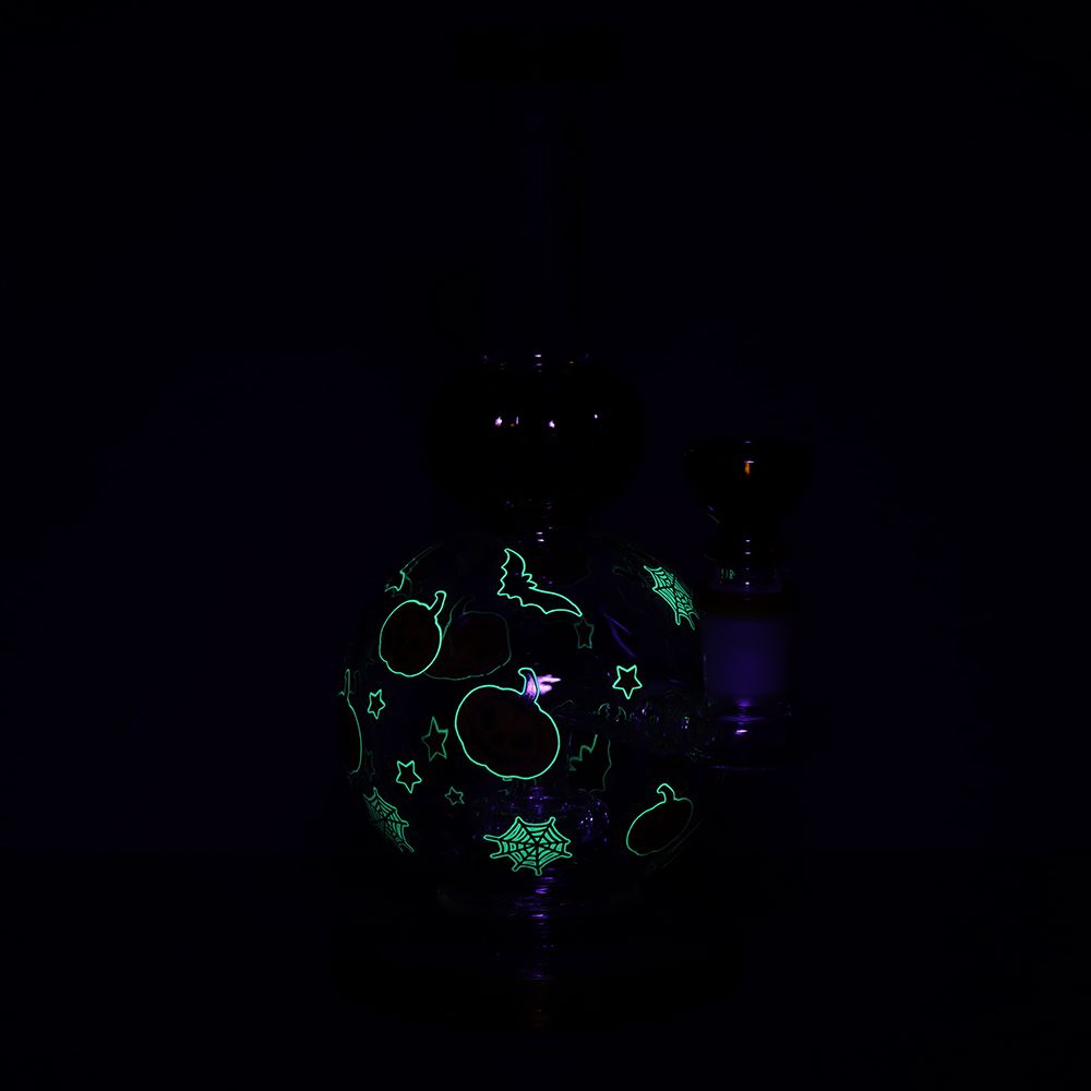 Pulsar Crazy Pumpkins Glass Water Pipe 7.9" / 14mm F - Discreet Smoker