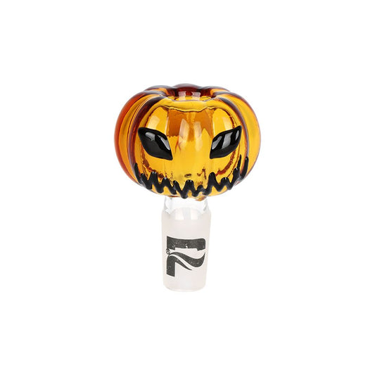 Pulsar Halloween Ball Herb Pipe Glow Duo - 10" / 14mm F - Discreet Smoker