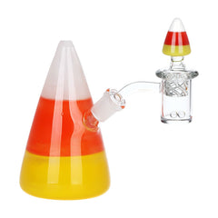 Pulsar Kandy Korn Glass Dab Rig Set - 5" / 14mm F - Discreet Smoker