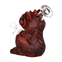 Seshgear Crazy Monster Vinyl on Glass Water Pipe - 6.5" / 14mm F - Discreet Smoker