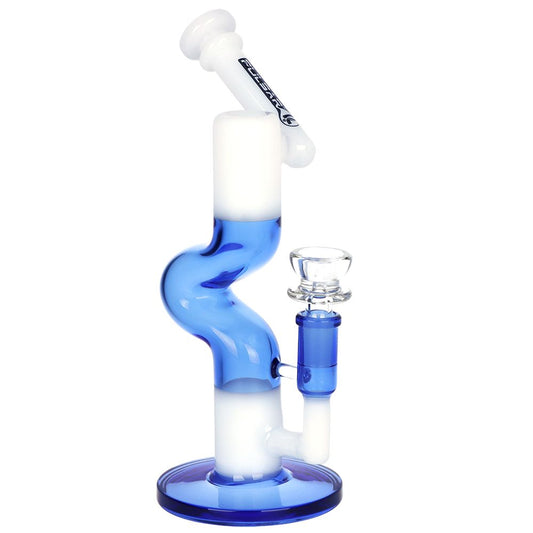 Pulsar Two-Tone U-Bend Tube Glass Water Pipe - 9.5" / 14mm F - Discreet Smoker