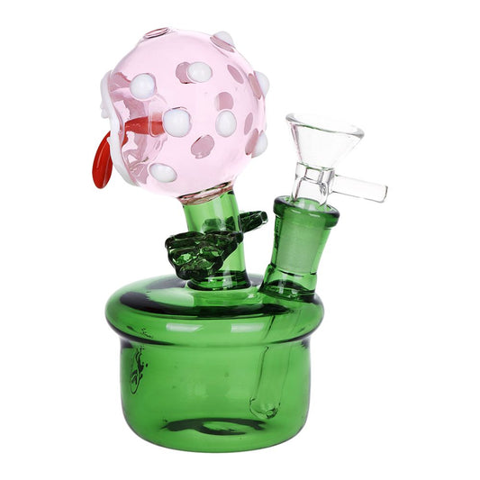 Pulsar Angry Flower Pot Glass Water Pipe - 5.5" / 14mm F - Discreet Smoker