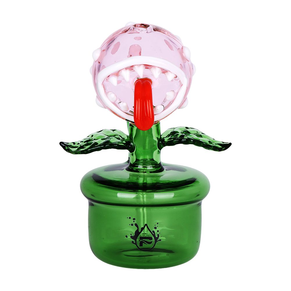 Pulsar Angry Flower Pot Glass Water Pipe - 5.5" / 14mm F - Discreet Smoker