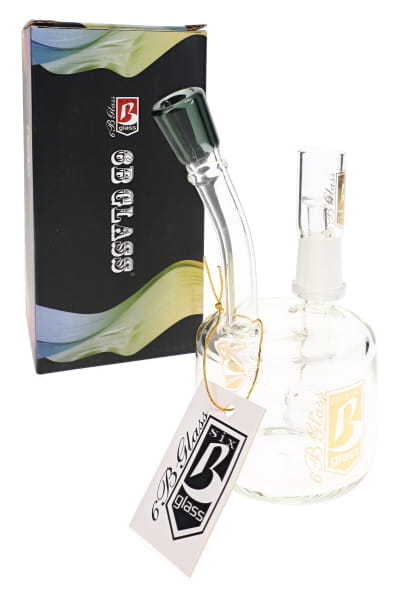 6B Glass Mini Stemless Puck Dab Rig – 5½″ – Assorted Colors - Discreet Smoker