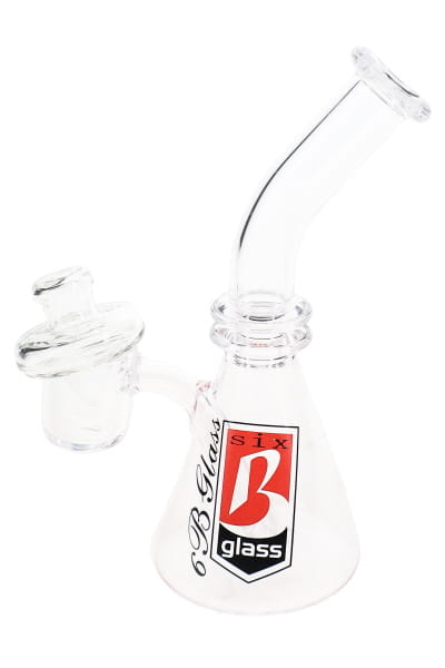 6B Glass Mini Quartz Dab Rig – Quartz Banger & Carb Cap – 5″ - Discreet Smoker