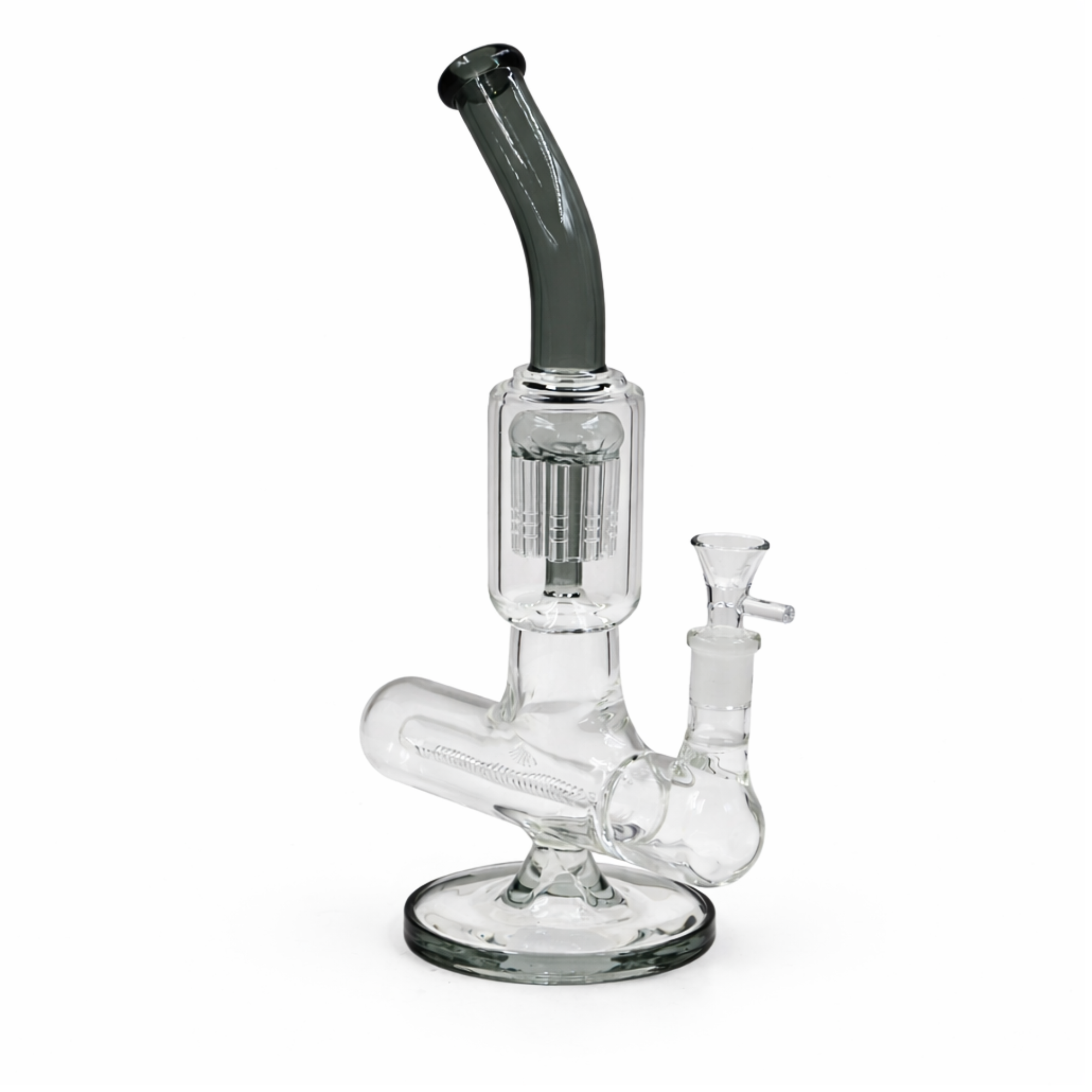 GlassWave 12” Dual Diffusion Bong - Discreet Smoker