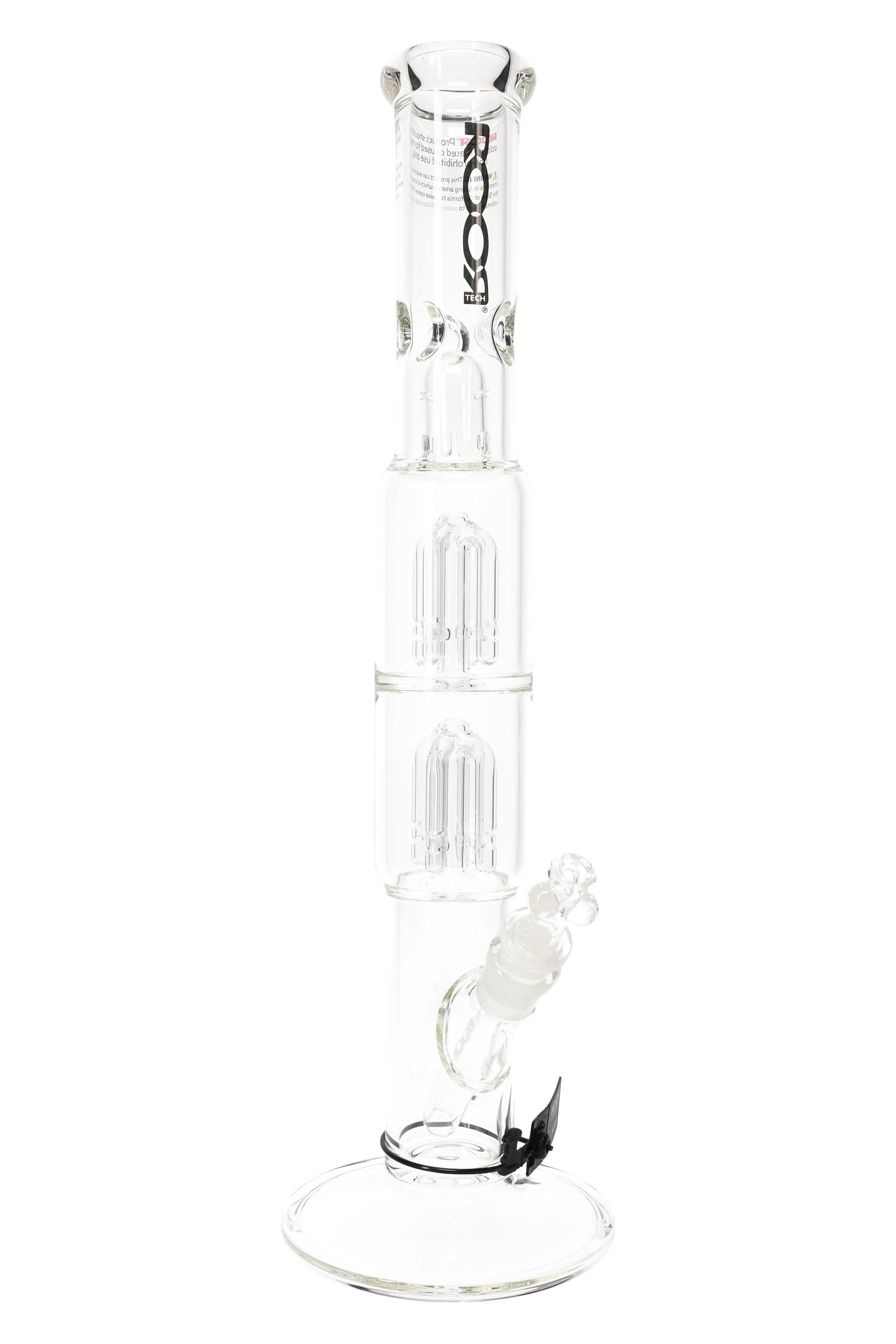 ROOR Tech 17″ Straight Shooter with Double Tree Percs – 5 mm Thick - Discreet Smoker