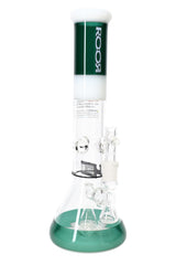ROOR Tech 14″ Multicolor Beaker Bong with Showerhead Perc – 5 mm Thick - Discreet Smoker