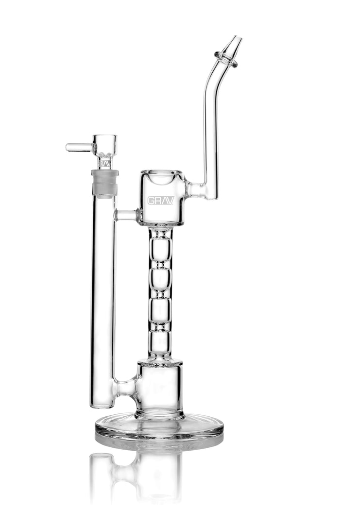 GRAV Upline Glass Bong – 12″ – 14 mm - Discreet Smoker