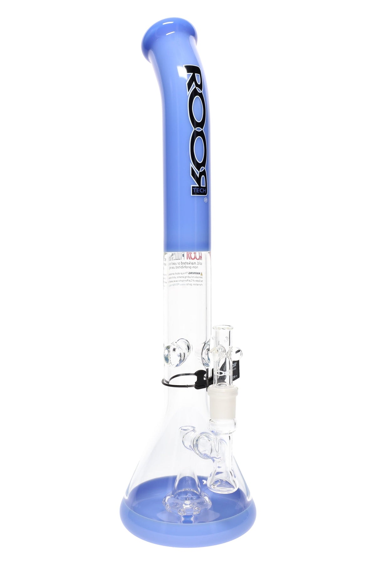 ROOR Tech Bent-Neck Multicolor Stemless Beaker Bong – 18″ - Discreet Smoker