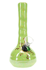 Ancient Creations Ceramics 6″ Ceramic Beaker Bong – 22K Gold – US-Made - Discreet Smoker