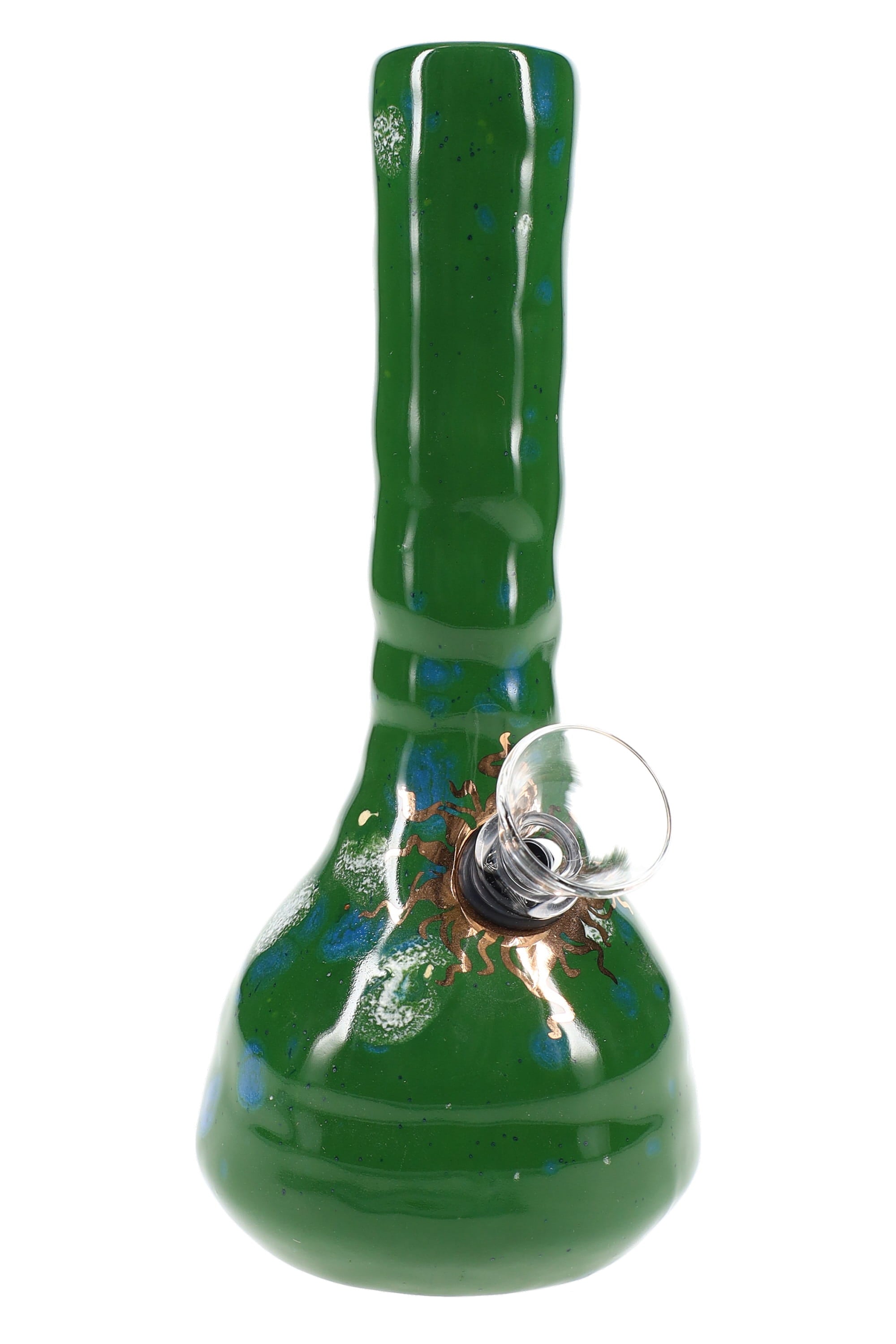 Ancient Creations 6″ Crystal Burst Ceramic Bong - Discreet Smoker