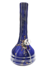 Ancient Creations 9″ Gold Sunburst Ceramic Beaker Bong - Discreet Smoker