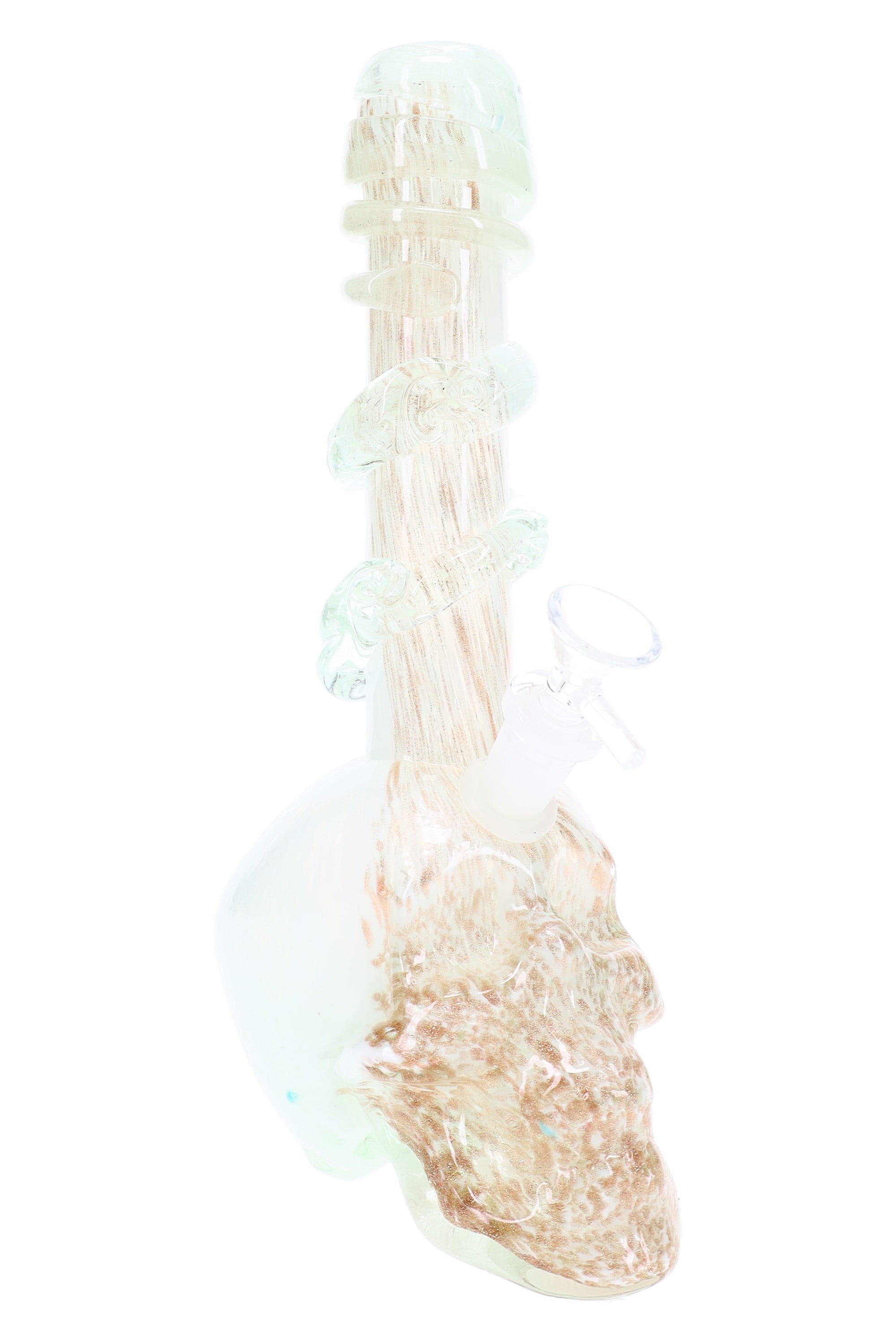 Soft Glass Skull Bong “Night Howl” – UV-Reactive Accents – Assorted Colors - Discreet Smoker