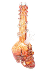 Soft Glass Skull Bong “Night Howl” – UV-Reactive Accents – Assorted Colors - Discreet Smoker