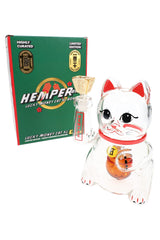 Hemper Lucky Money Cat XL Glass Bong – 7″ - Discreet Smoker