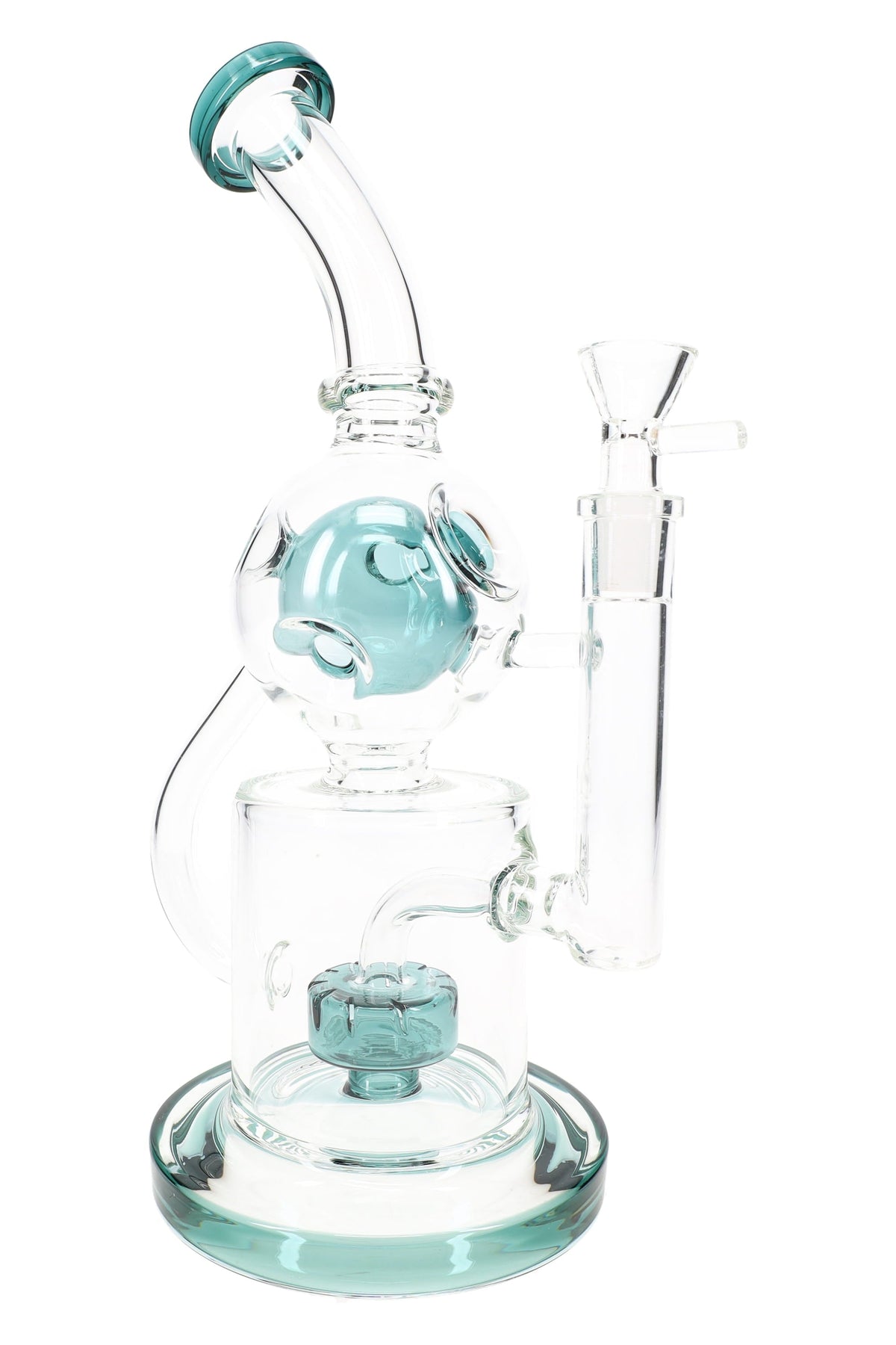 GoG Stemless Fabergé Recycler Bong – 11½″ – Drum Perc - Discreet Smoker