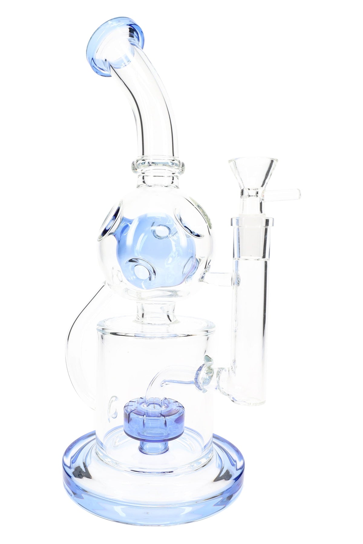 GoG Stemless Fabergé Recycler Bong – 11½″ – Drum Perc - Discreet Smoker