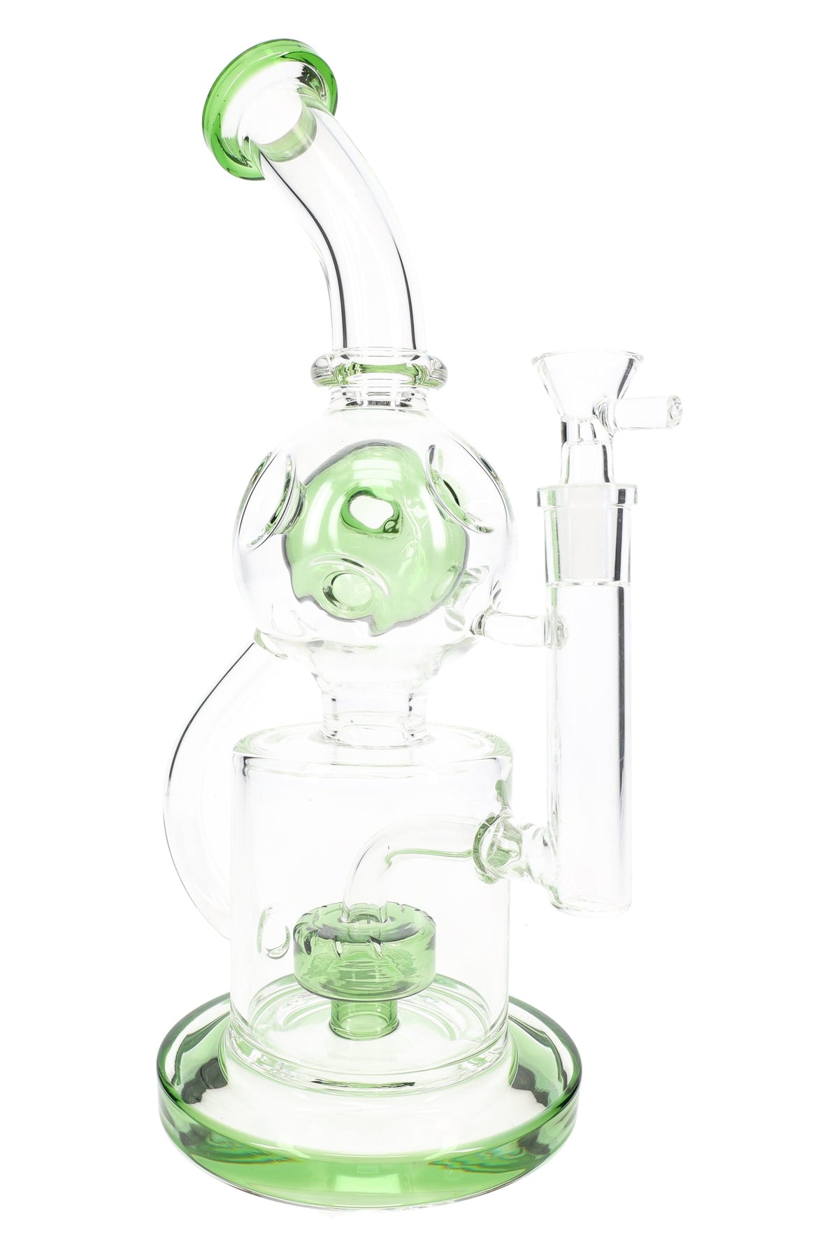 GoG Stemless Fabergé Recycler Bong – 11½″ – Drum Perc - Discreet Smoker