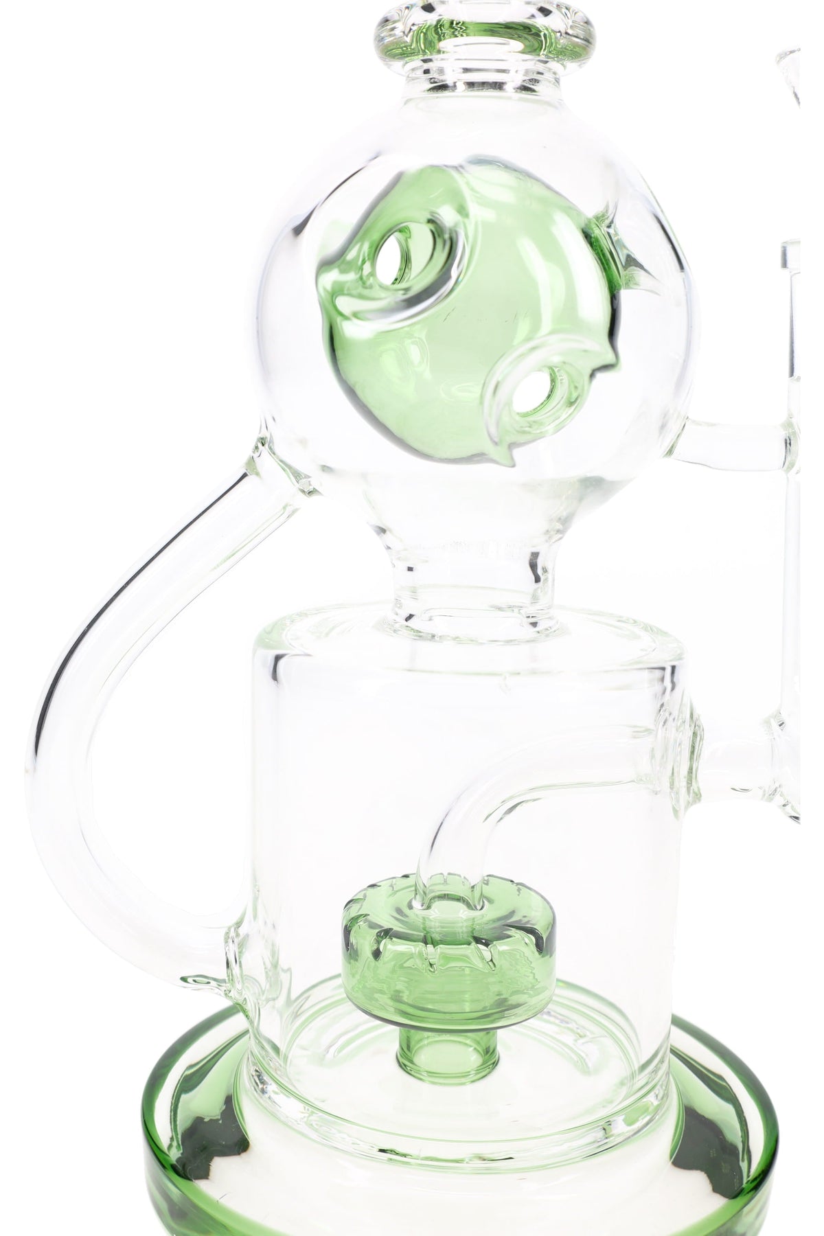 GoG Stemless Fabergé Recycler Bong – 11½″ – Drum Perc - Discreet Smoker
