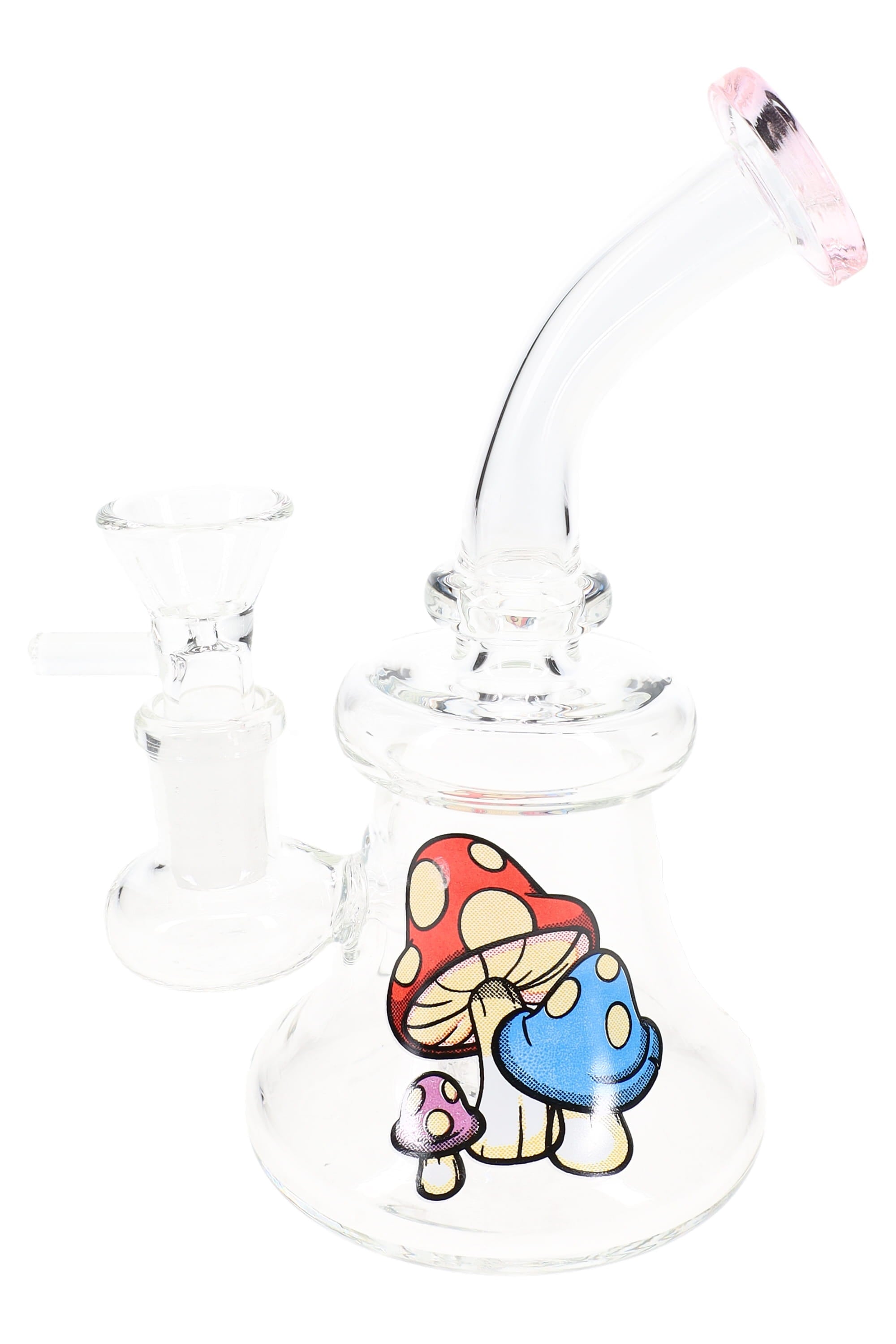GoG Decal Stemless Beaker Bong – 6″ – Showerhead Perc – Assorted - Discreet Smoker