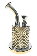 Jane West Twenties Collection Glass Water Pipe – 7½″ - Discreet Smoker