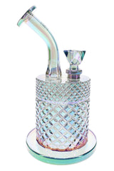Jane West Twenties Collection Glass Water Pipe – 7½″ - Discreet Smoker