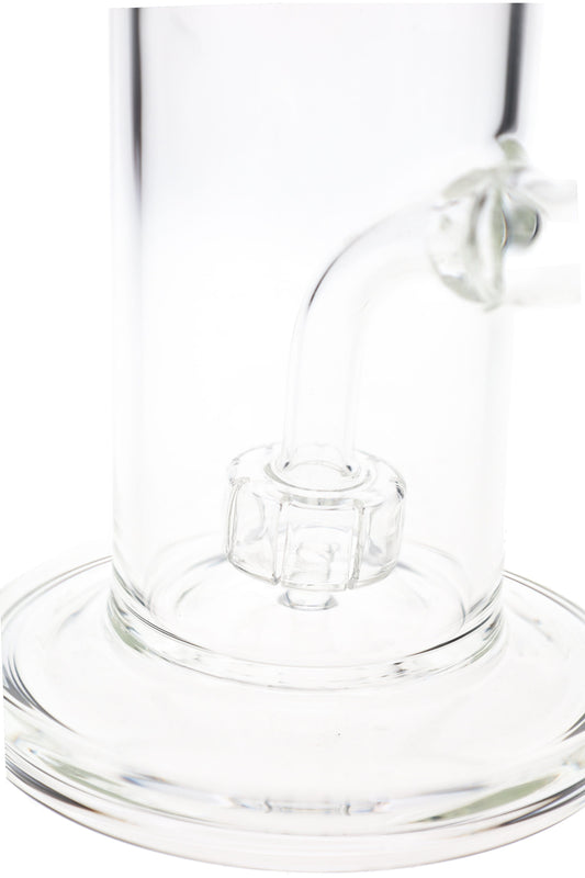 Clear Glass Bong “Clean Sweep” – Showerhead Perc – 9″