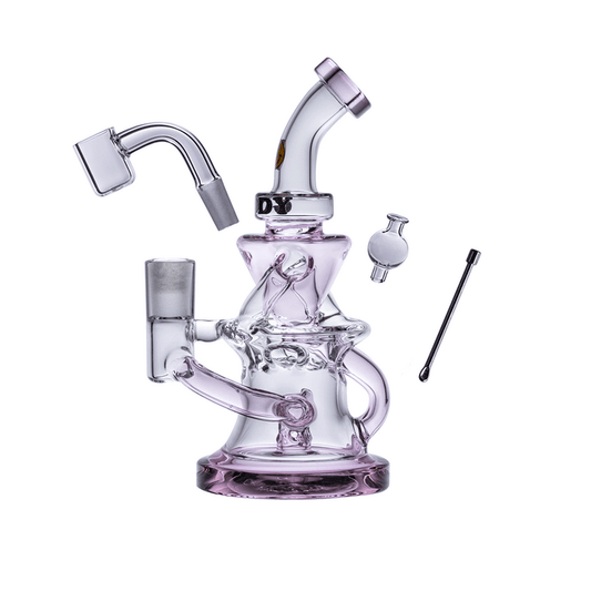 Goody Glass Miss Swiss Mini Dab Rig Kit – 4-Piece – 10 mm – 5½″ - Discreet Smoker