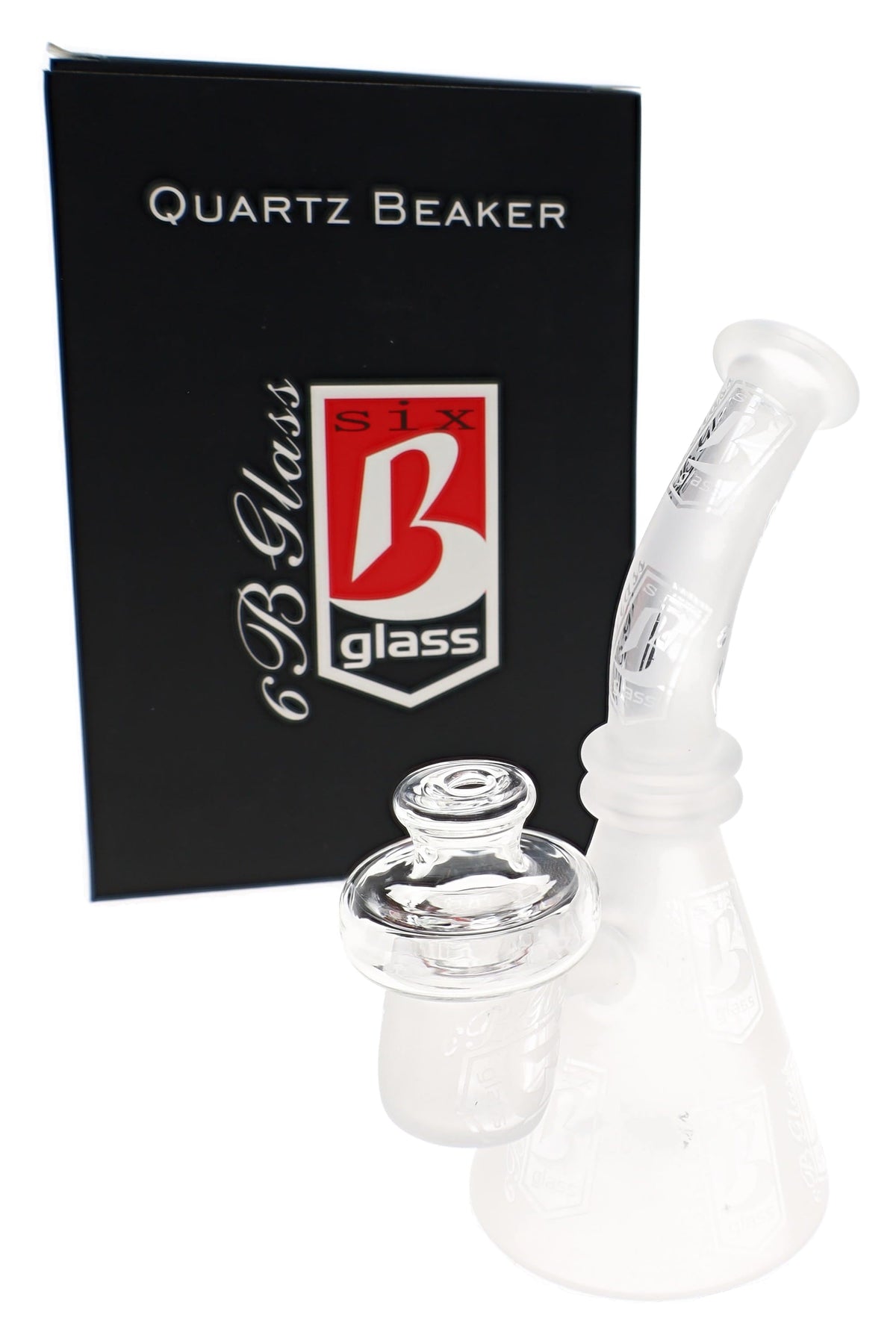 6B Glass Frosted Quartz Mini Dab Rig – 5″ - Discreet Smoker