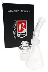 6B Glass Frosted Quartz Mini Dab Rig – 5″