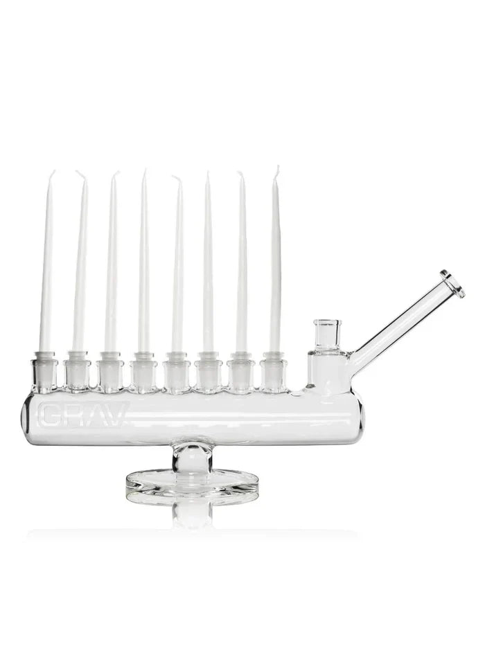 GRAV Menorah Bong – Borosilicate Glass – 14.25″