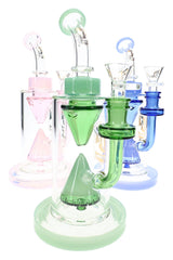6B Glass Cone Showerhead Bong – 14.5 mm – 9.5″ – Assorted Colors