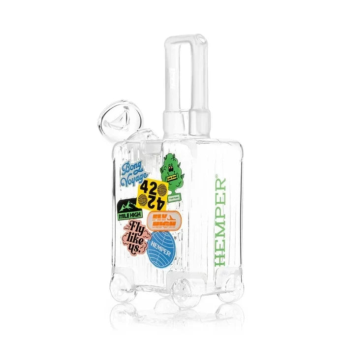 Hemper Mile High Suitcase Medium Glass Bong - Discreet Smoker
