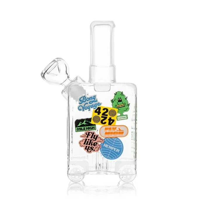 Hemper Mile High Suitcase Medium Glass Bong - Discreet Smoker