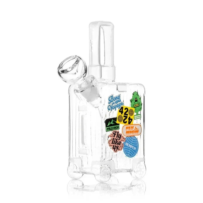 Hemper Mile High Suitcase Medium Glass Bong - Discreet Smoker