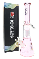6B Glass 8-Arm Tree Perc Beaker Bong – 18.8 mm Female – 13.5″ – Assorted Colors