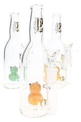 6B Glass Duck Perc Bottle Bong – 14.5 mm Female – 8.5″ – Assorted Colors - Discreet Smoker