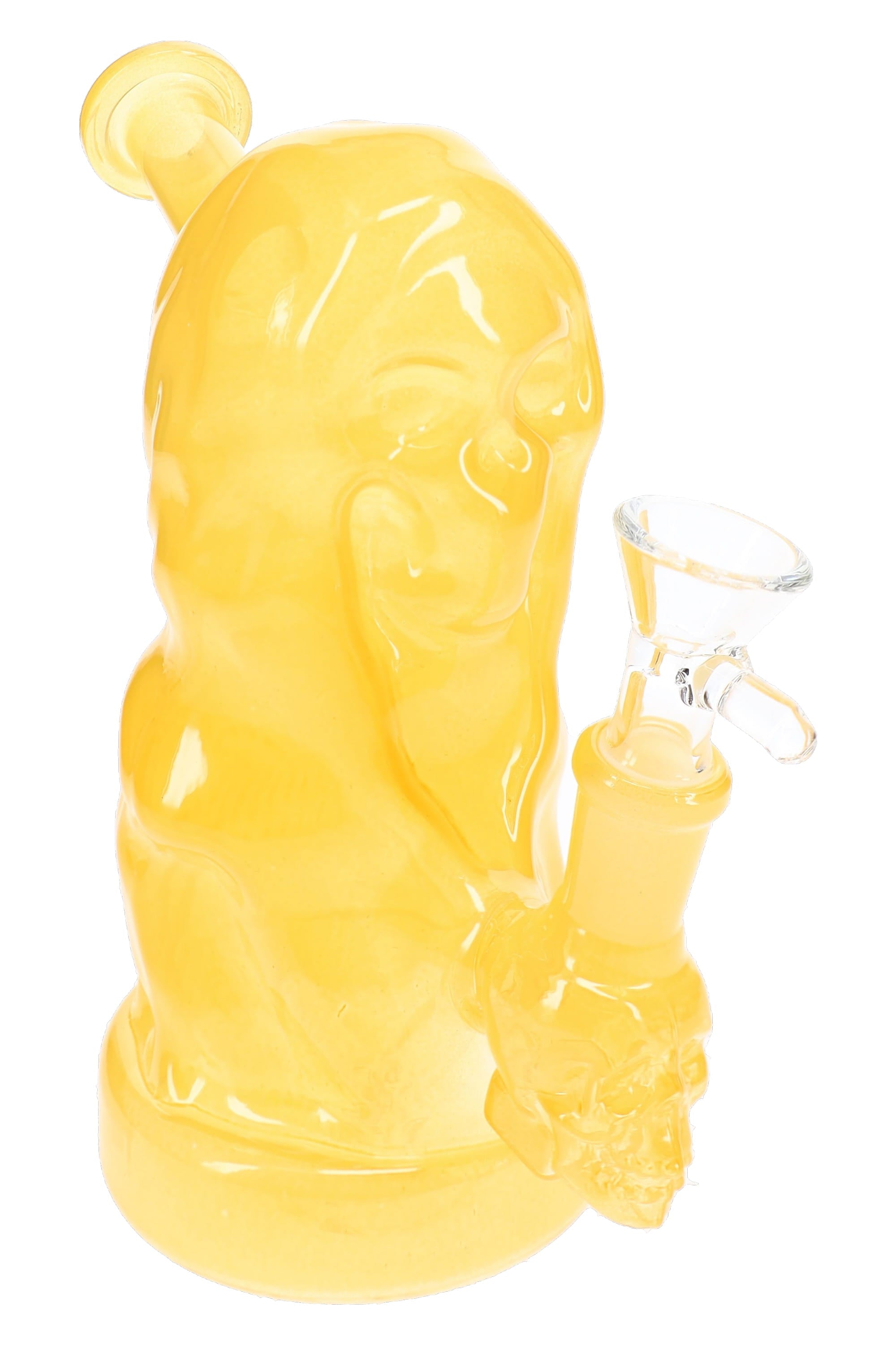 Grim Reaper Skull Glass Bong “Doom Buddy” – 7″ – Assorted Colors - Discreet Smoker