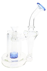 Showerhead Recycler Glass Bong “Loop Lift” – 7½″ – Assorted Colors