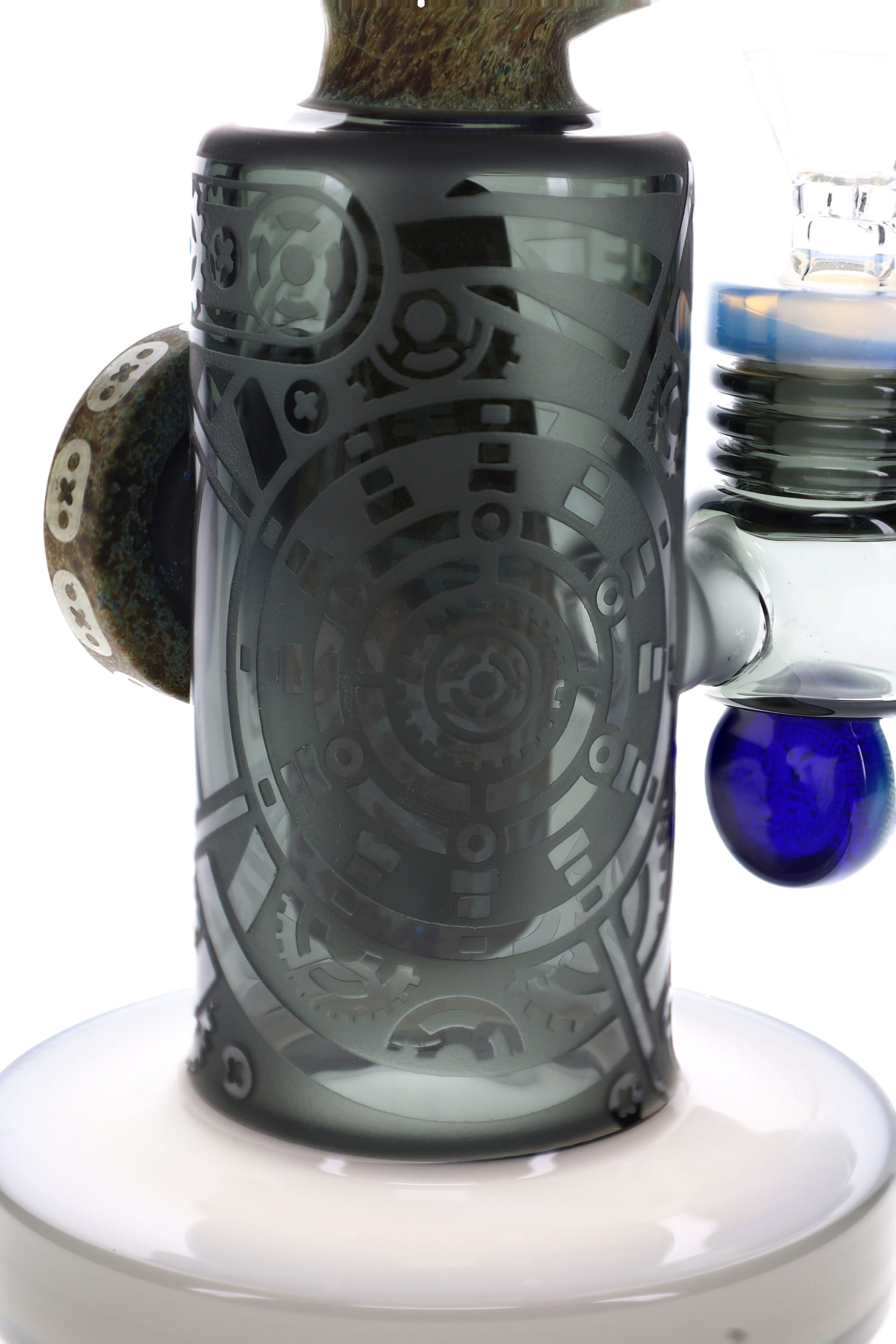 Frosted Stone Alien Glass Bong “Ancient Visitor” – 11″ – Assorted - Discreet Smoker